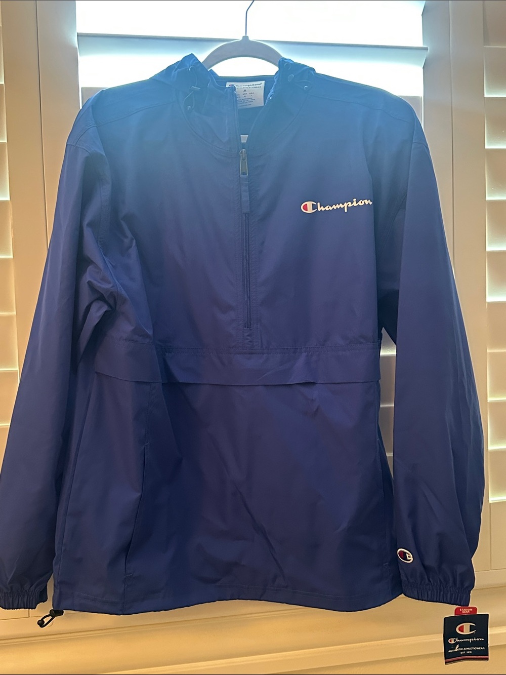 Champion Royal Blue Men's Half-Zip Windbreaker